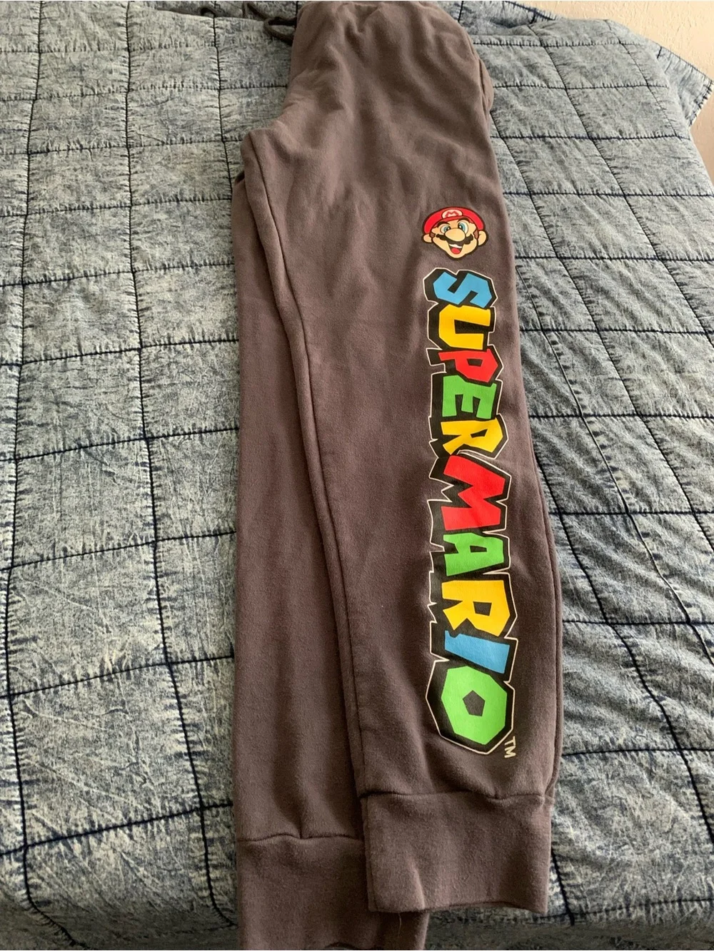 Bioworld Adjustable Black Baseball Cap brand new with new Mario medium sweats - Picture 5 of 6